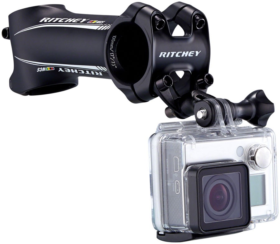 Ritchey Universal Aluminum Stem Face Plate Accessory Mount For GoPros Black