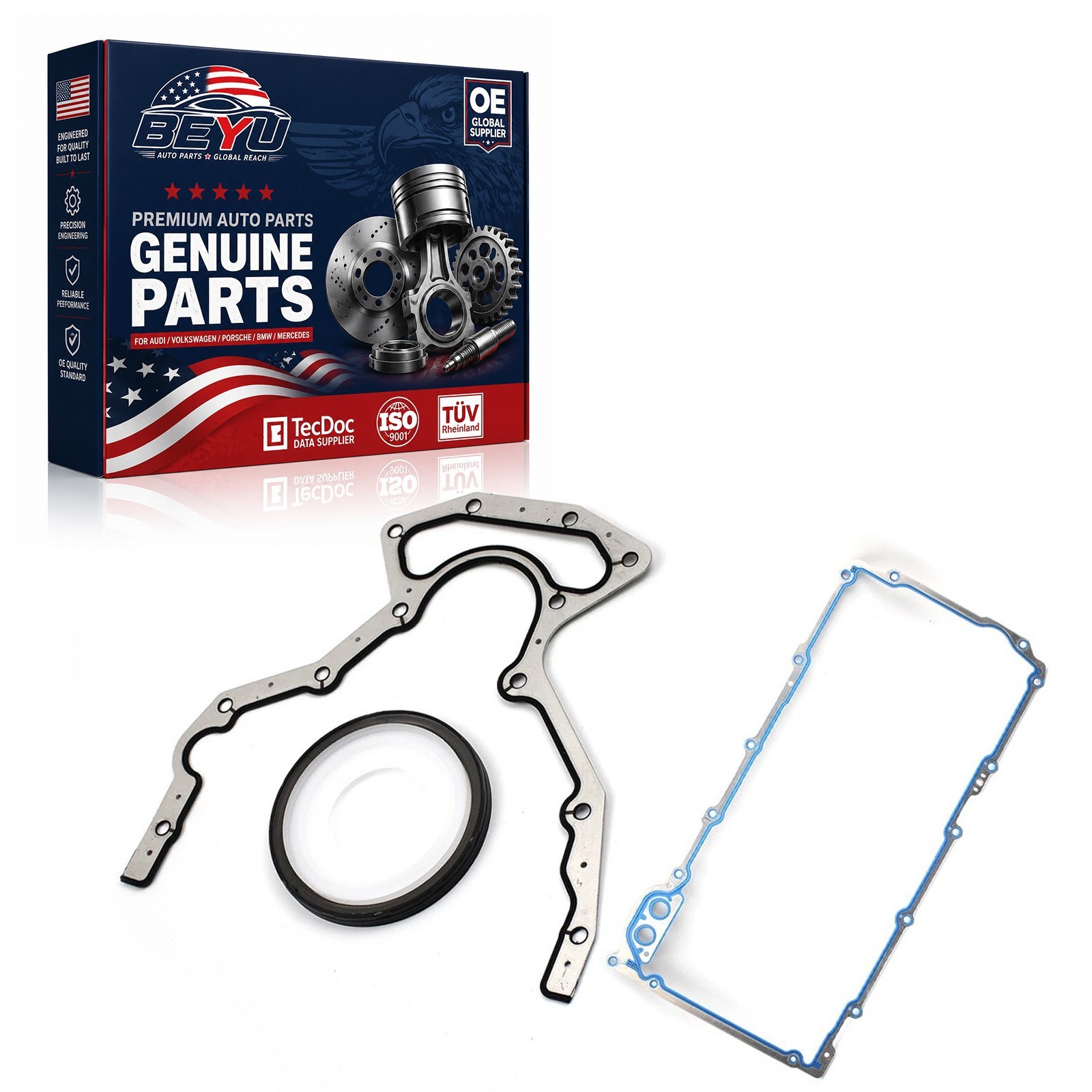 Rear Main Seal Kit Engine Crankshaft Fits for Fel-pro Chevy 4.8 5.3 5.7 6.0 6.2