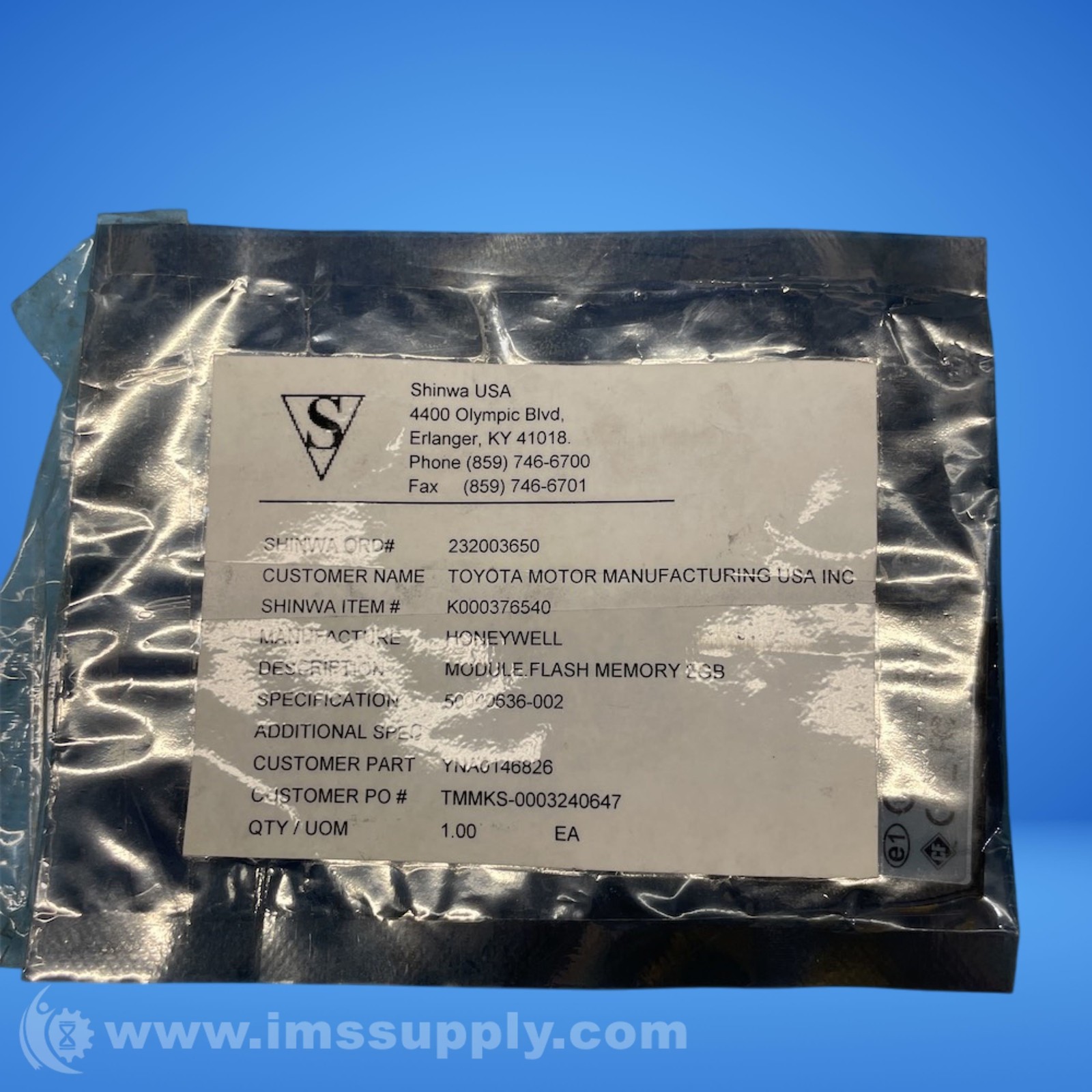 Honeywell 50040636-002 CompactFlash Module FNOB