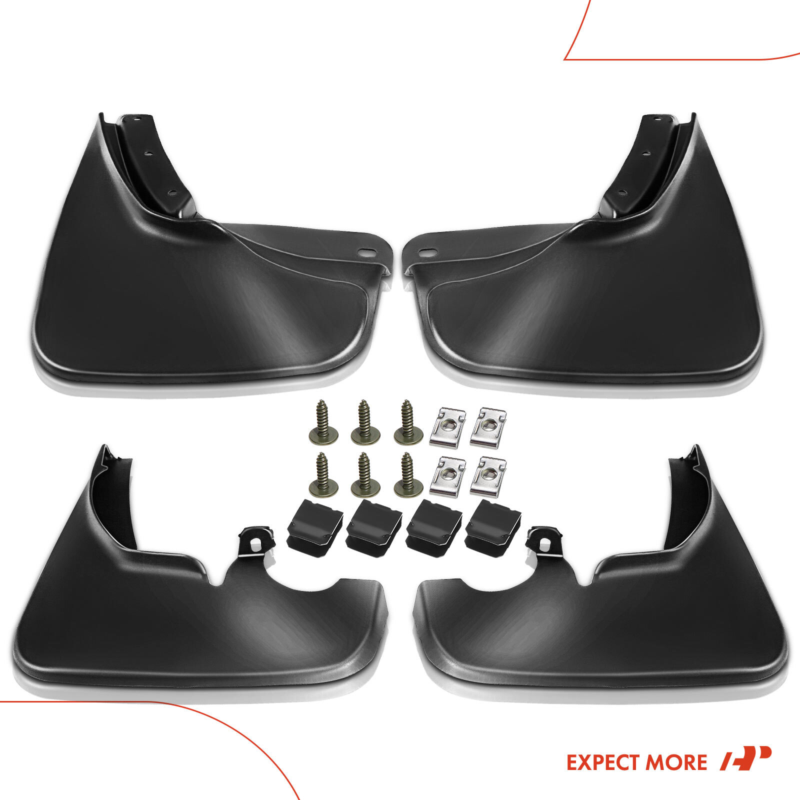 Front & Rear Splash Guards Mud Flaps Mudguards for Ford Explorer 2019 2020-2023
