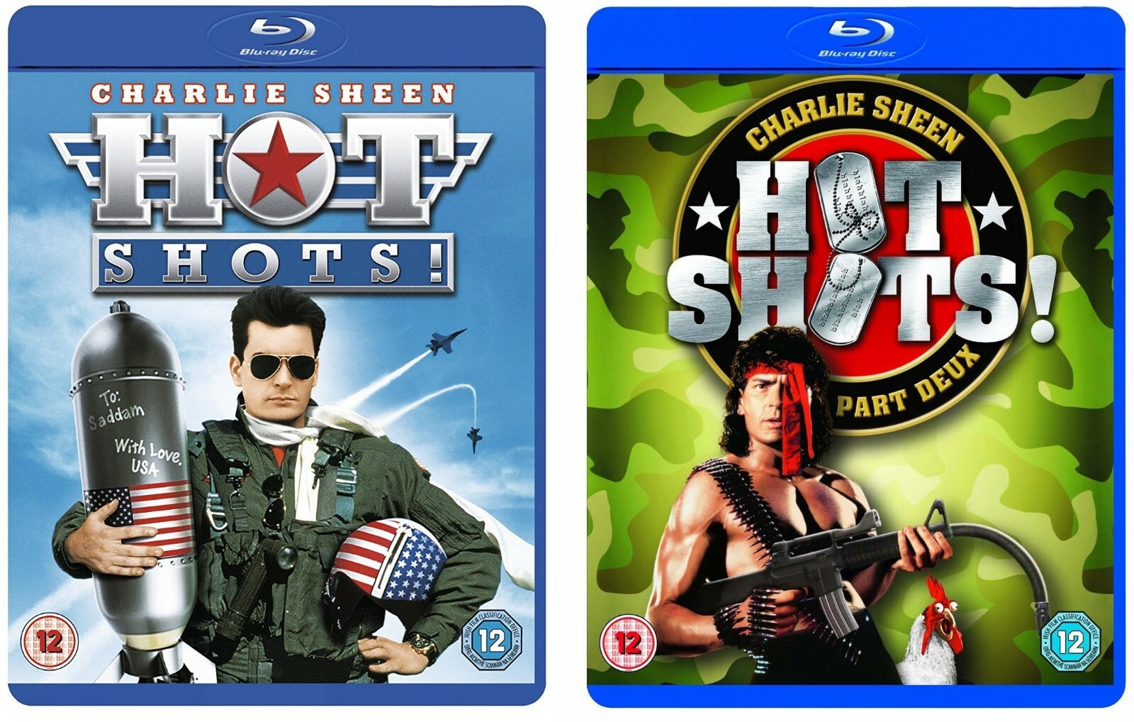 Hot Shots! 1&2 Part Deux Two Movie Bundle Blu-Ray BRAND NEW (USA Compatible)