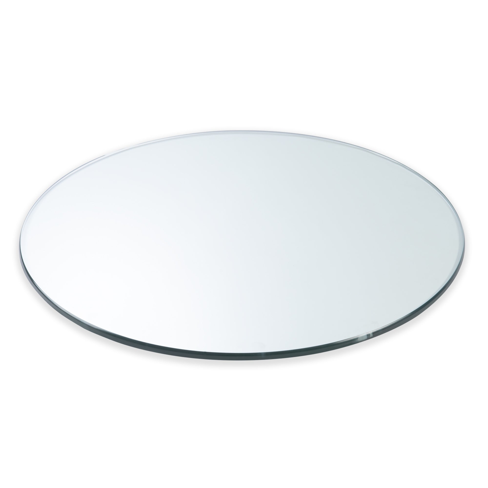 Clear 16" Round Clear Tempered Glass Table Top By Spancraft Glass
