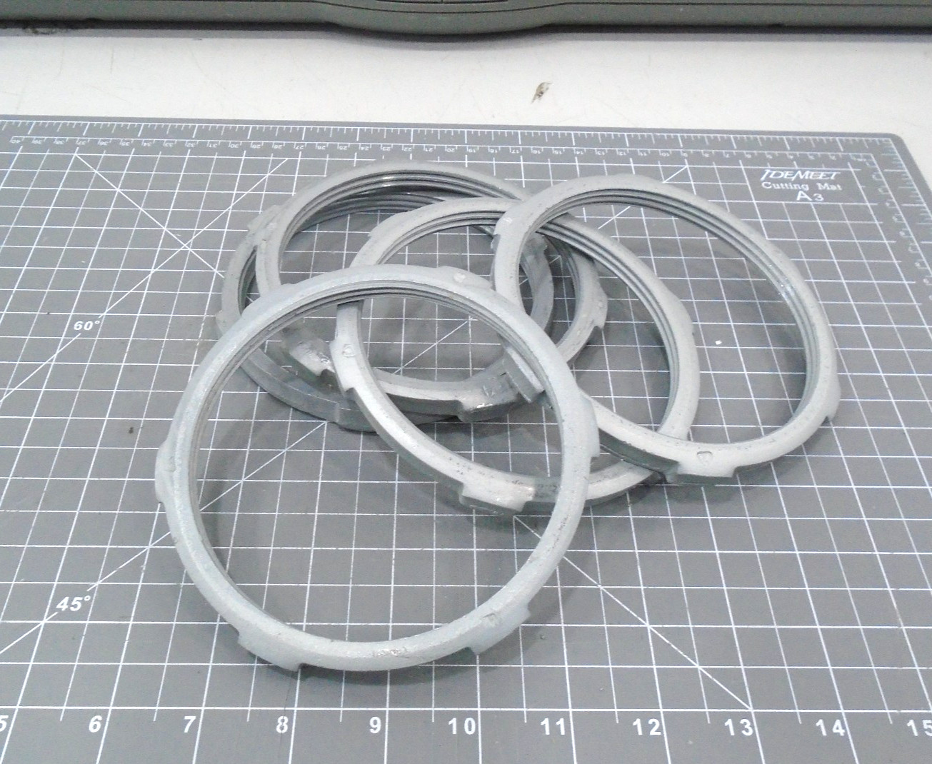 5 Lot NEW  4" Mall Iron Lock Nuts Rigid Conduit IMC