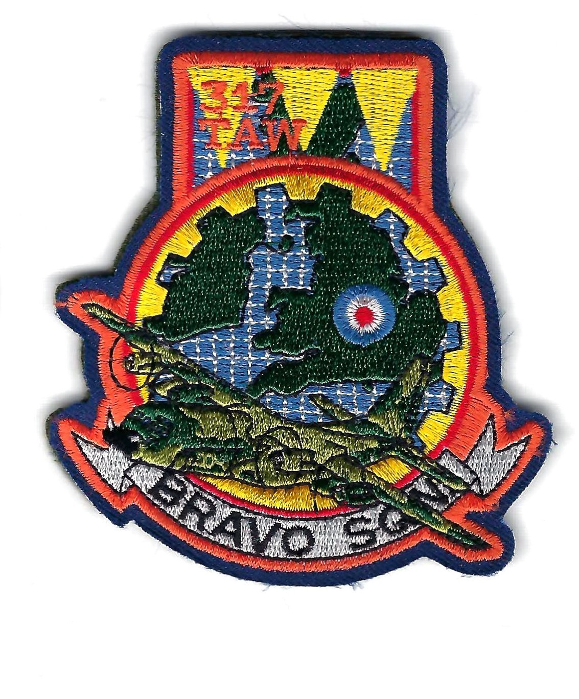 PATCH USAF 317TH TACTICAL AIRLIFT WING TAW BRAVO RAF MILDENAHALL            VS4