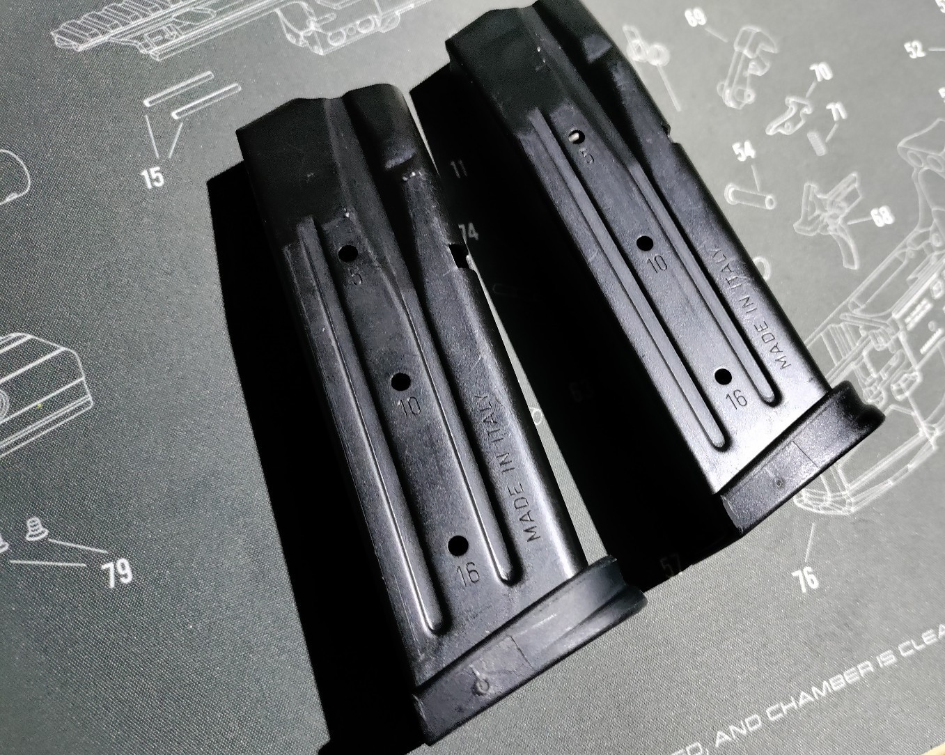 SIG P250 Gen 1 Mags - 16 round capacity (USED)