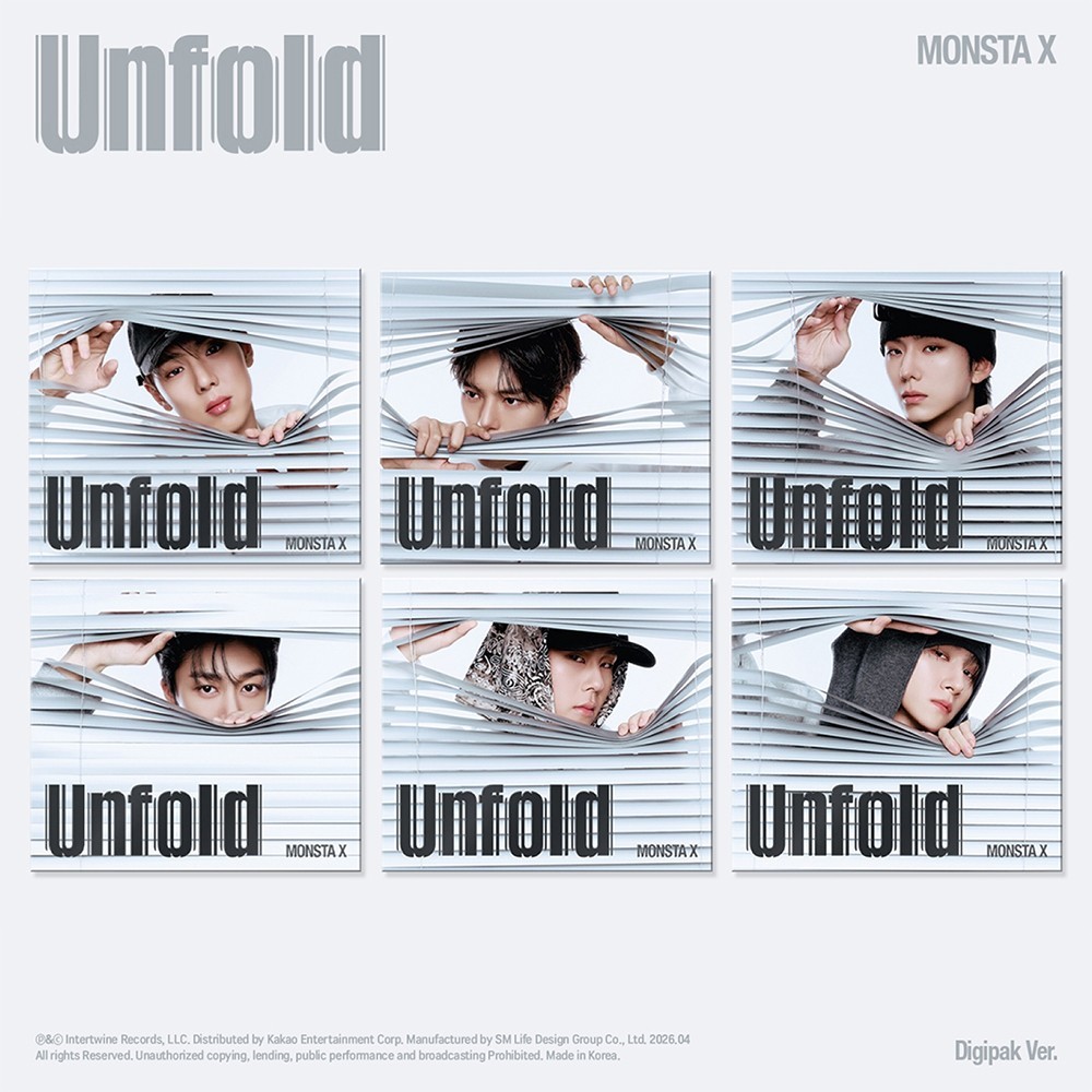 MONSTA X [UNFOLD] America 1st Album DIGIPACK Ver./CD+Photo Book+Card+Poster+GIFT