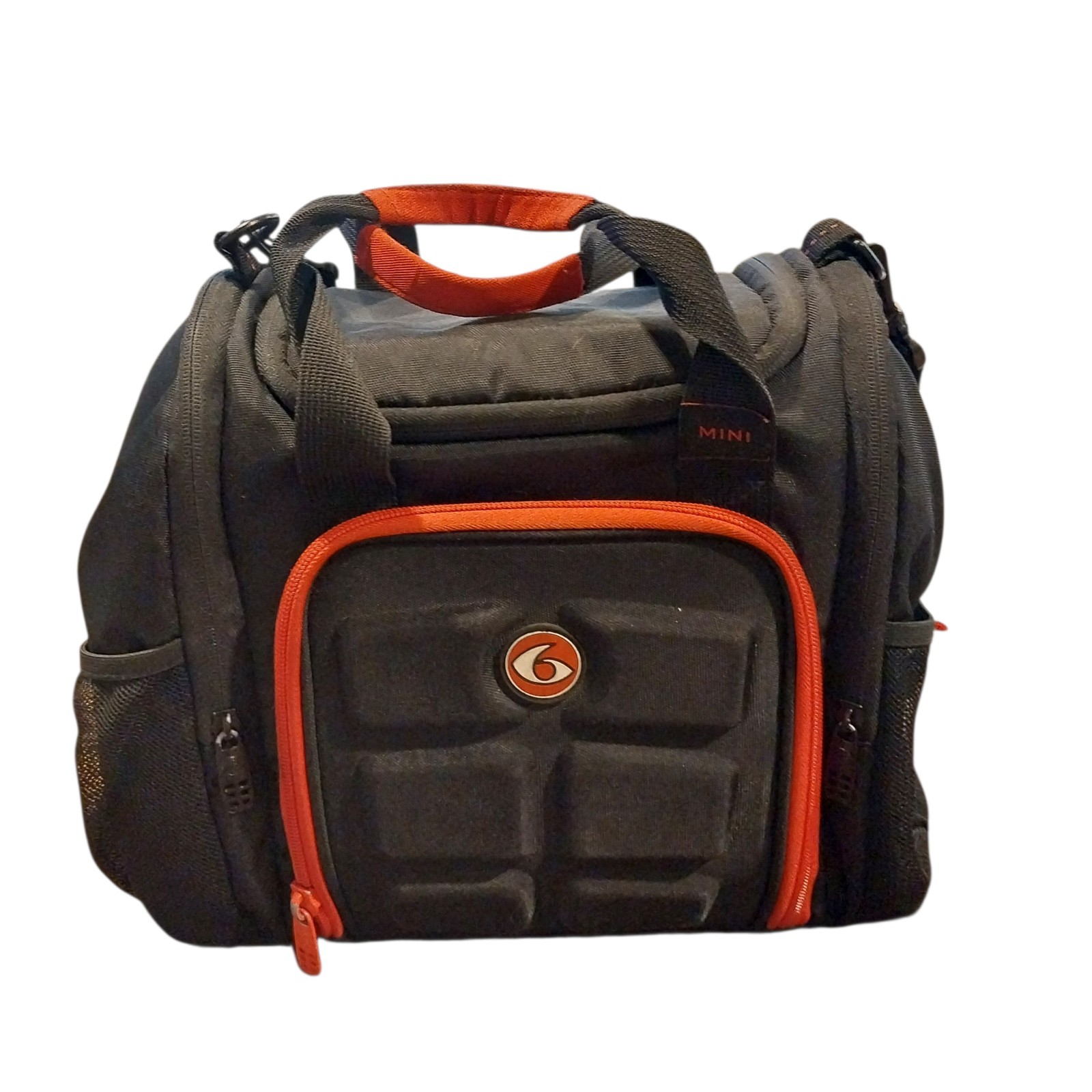 6 Pack Fitness Bag Six Pack Travel Innovator 4 Meal Prep Gym Bag Black Red READ