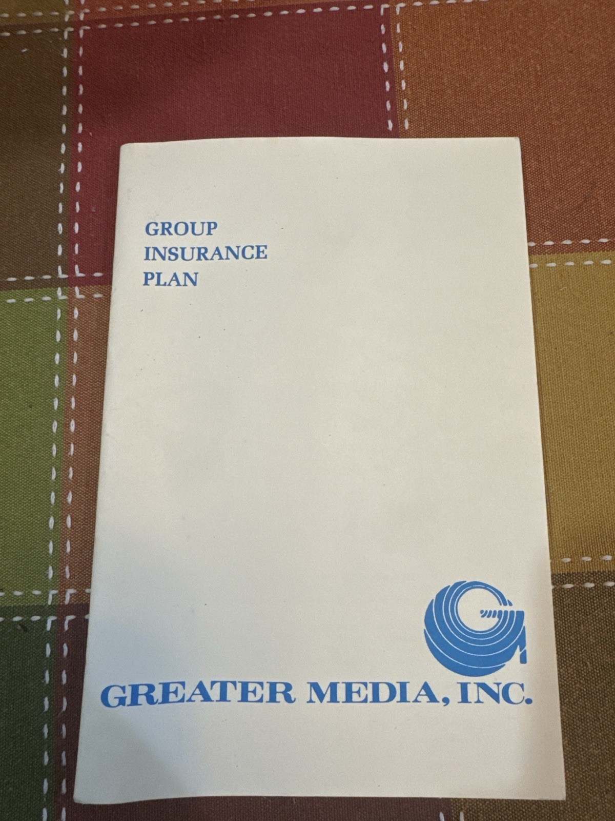 Greater Media Inc Radio Employee Group Insurance Handbook 1980s Broadcast Staff