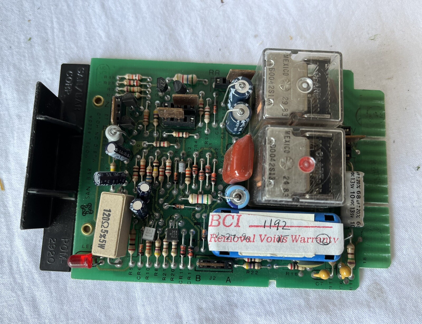 Vintage SAN BAR Line Card SanBar Sandbar MOH SB 4200A Music On Hold