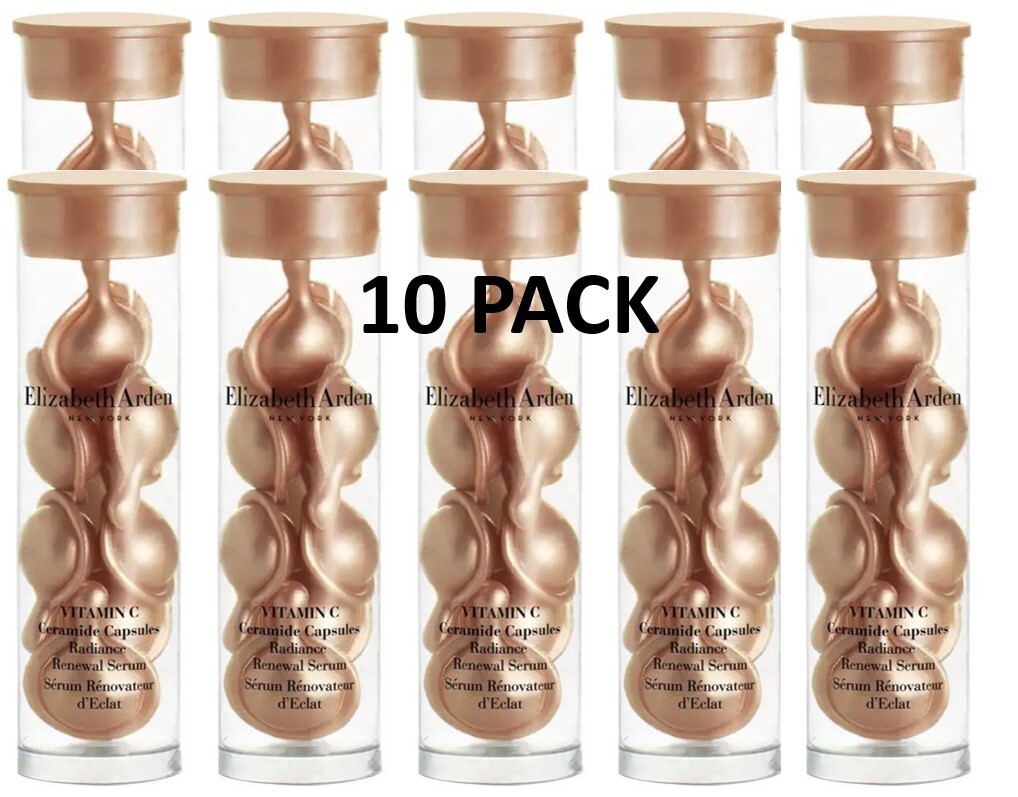 Elizabeth Arden Vitamin C Ceramide Serum 70 Capsules – Brightening, Firming BNIB