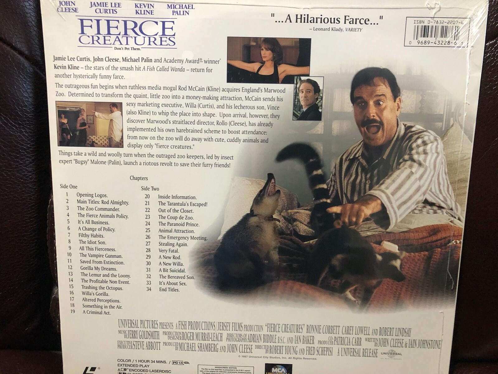 Fierce Creatures 12" Laserdisc Brand New, Sealed