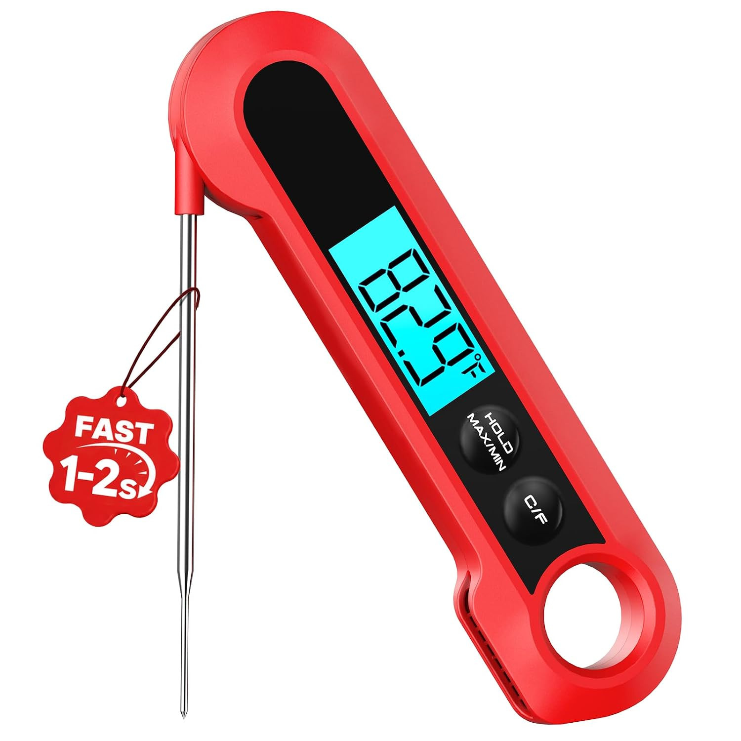 Meat Thermometer Digital,1-2S Instant Read Thermometer for Cooking, Grill | Food