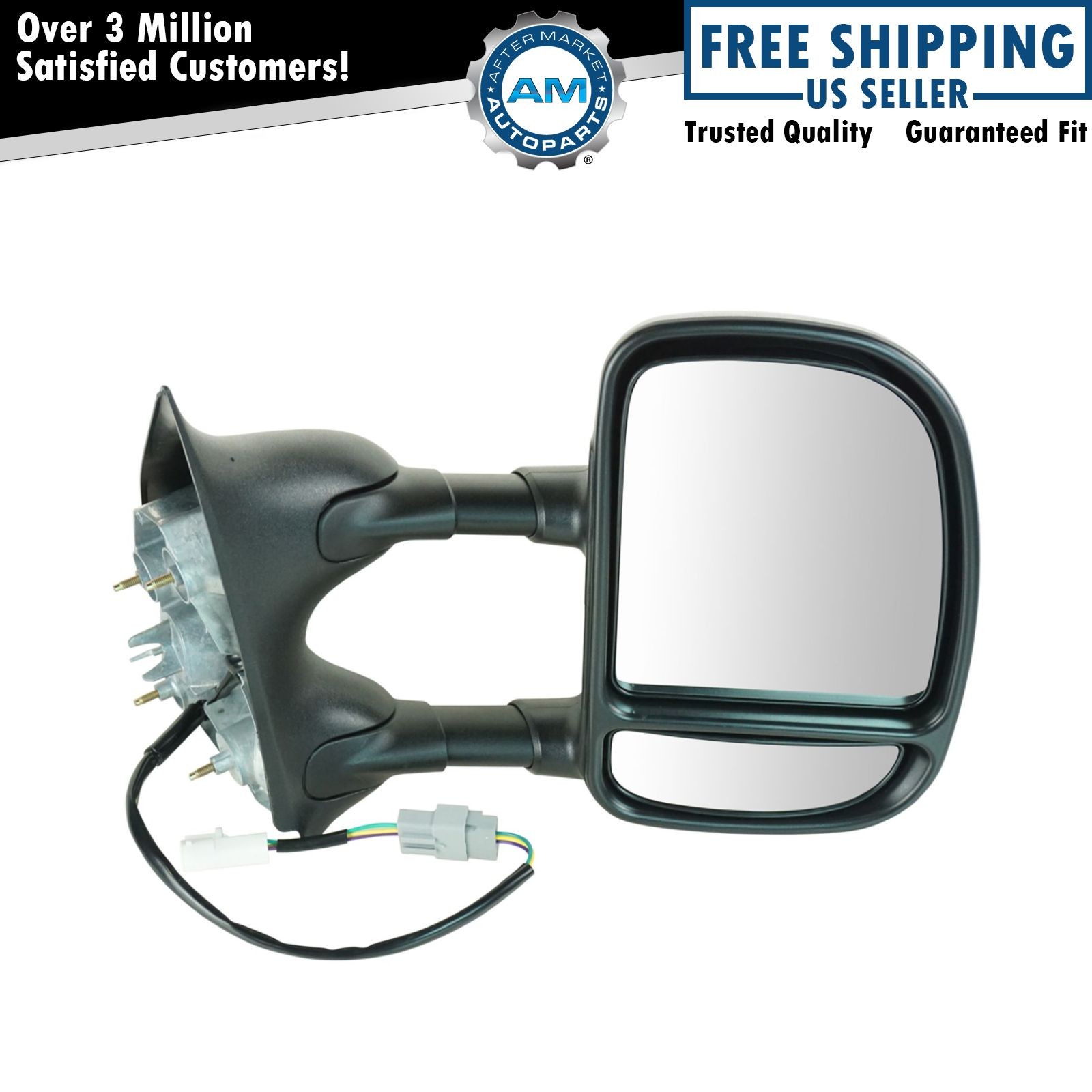 Towing Power Side View Door Mirror Passenger Right RH for 99-07 Super Duty Truck