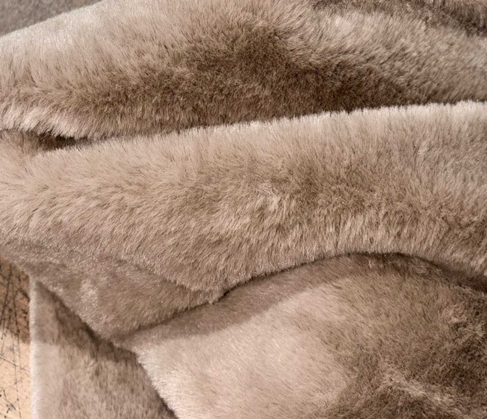 P/Kaufmann Faux Fur Short Hair Fabric Camel Upholstery Apparel 58" wide By Yard