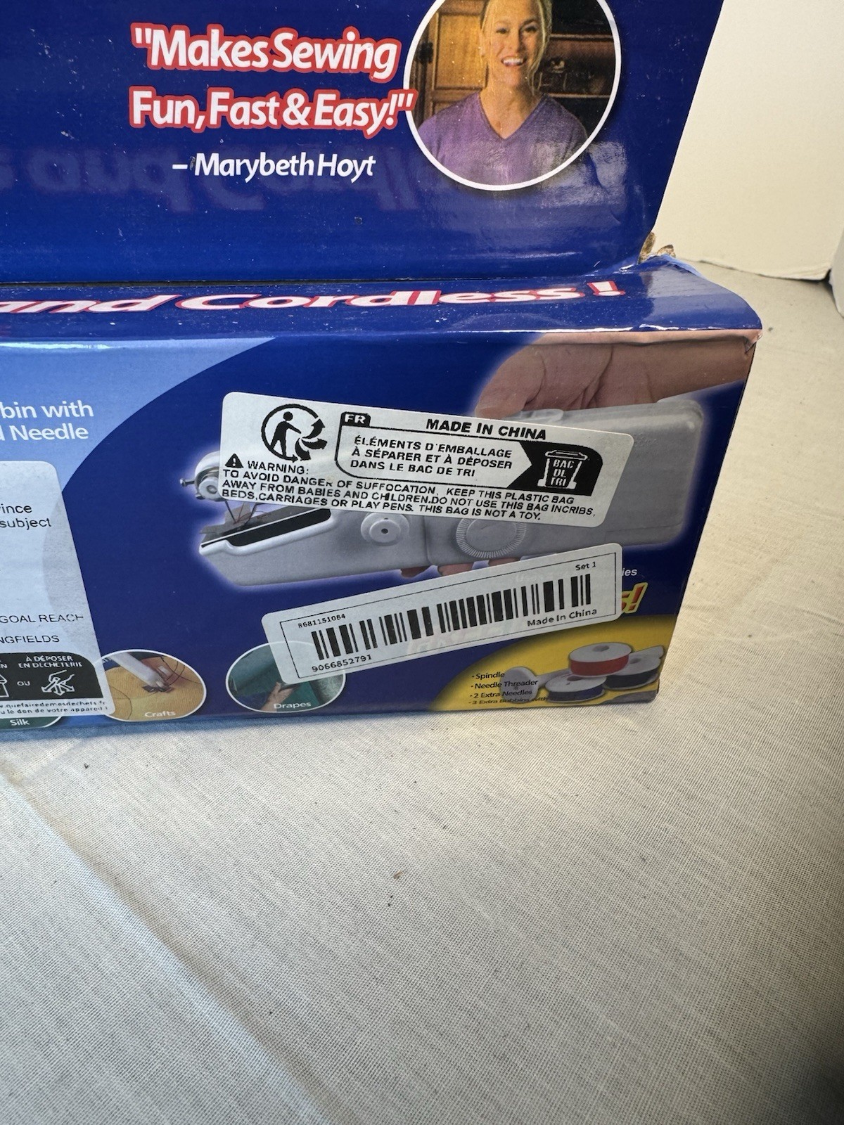 As Seen On Tv Handy Stitch Portable Battery Powered Handheld Sewing Machine NEW
