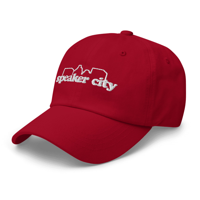 Speaker City Retro Comedy Logo Adjustable Embrodiery Classic Dad Hat