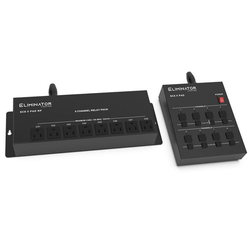 Set of ADJ SC8 II PAD SYSTEM analog controller + 2x Mini Kinta ILS