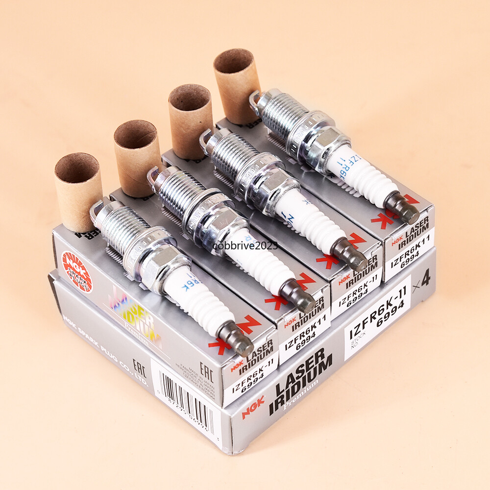 4x NGK 6994 IZFR6K11 Laser Iridium Spark Plugs For Acura Honda Accord Civic CRV