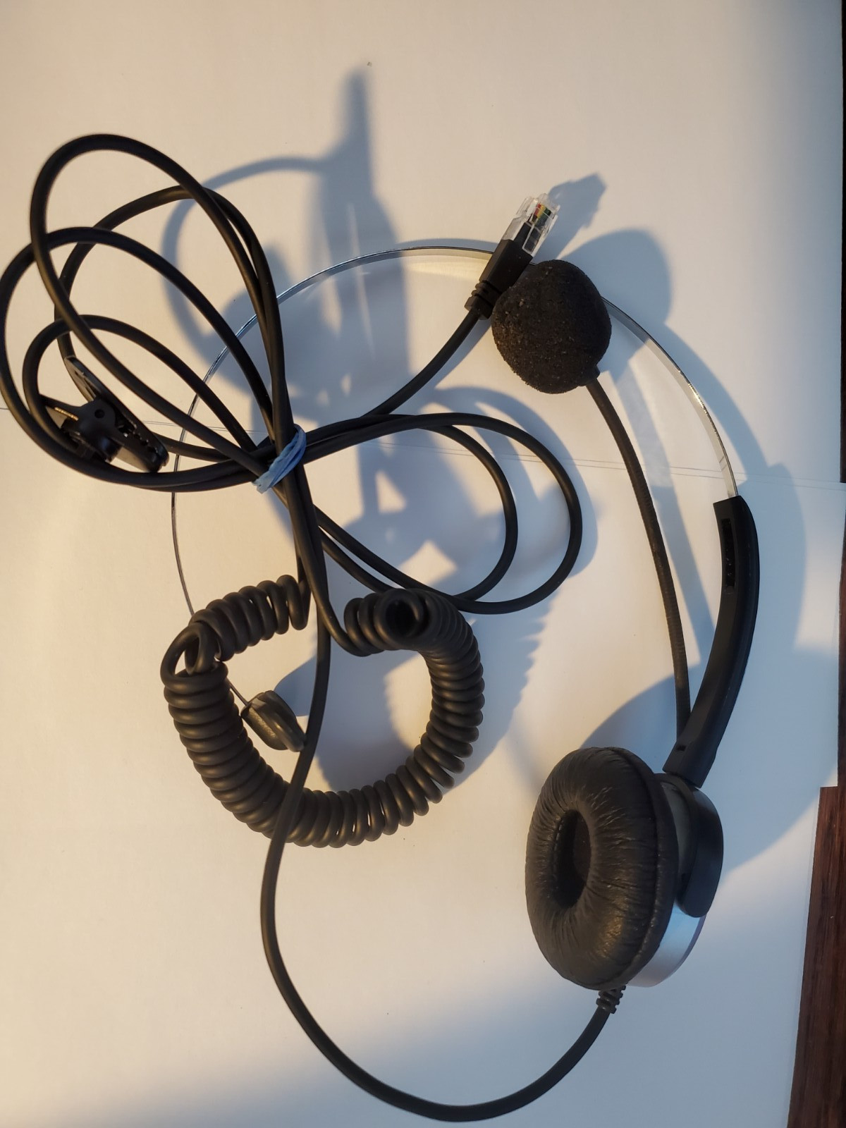 Telephone Headset Landline Phone Headphone With Mic RJ9 / RJ10 / RJ22 Plug