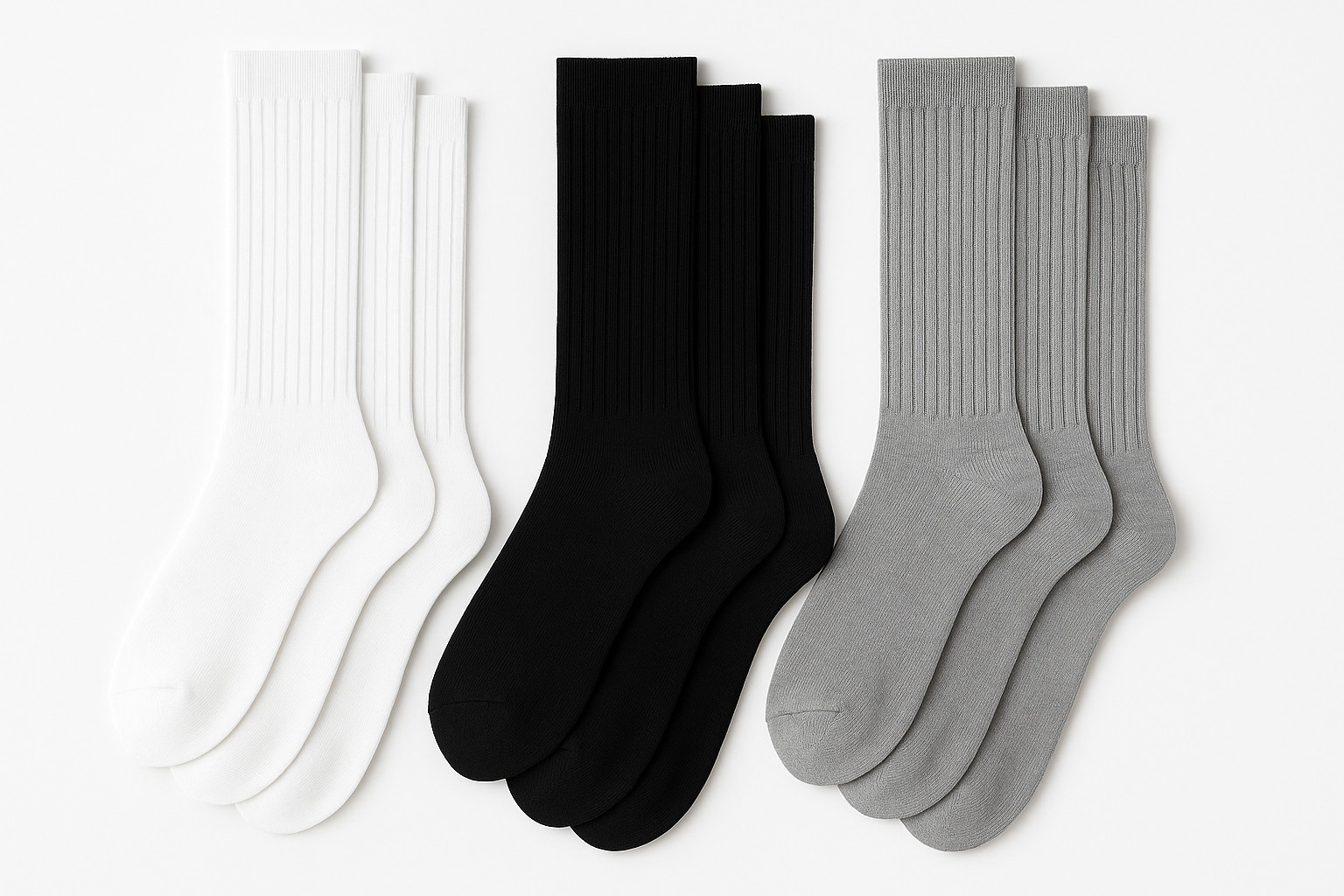 Men's Tube Socks long over Calf Big & Tall Sizes 9-15