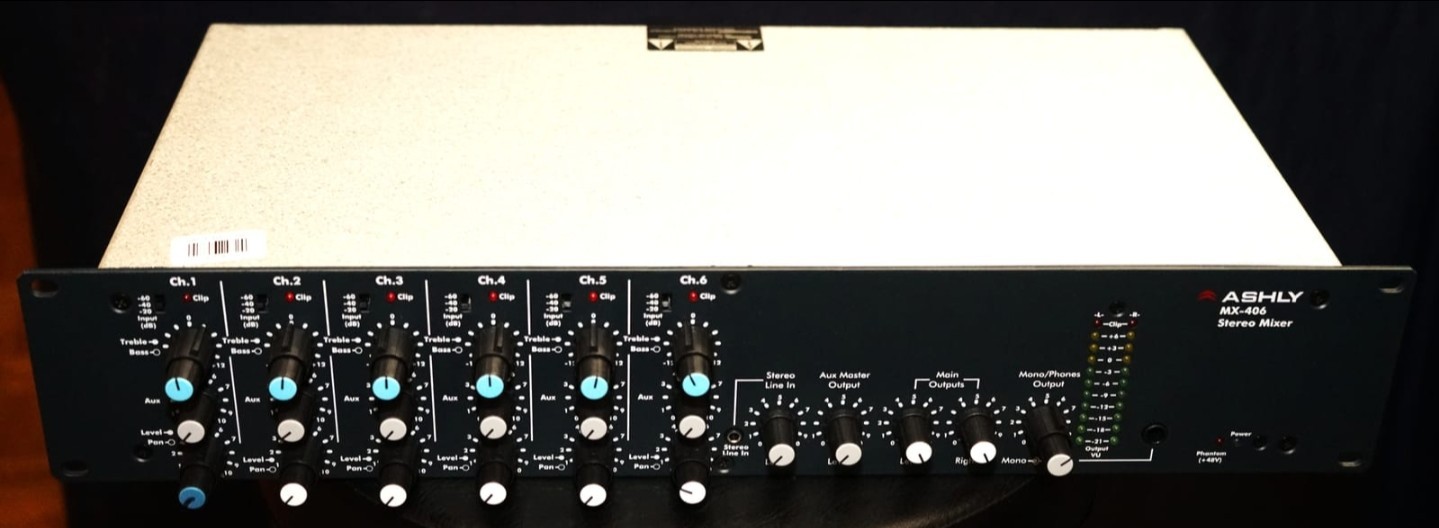Ashly MX-406 Rack Mounted Stereo Line Mixer Excellent Condition 2000$ New