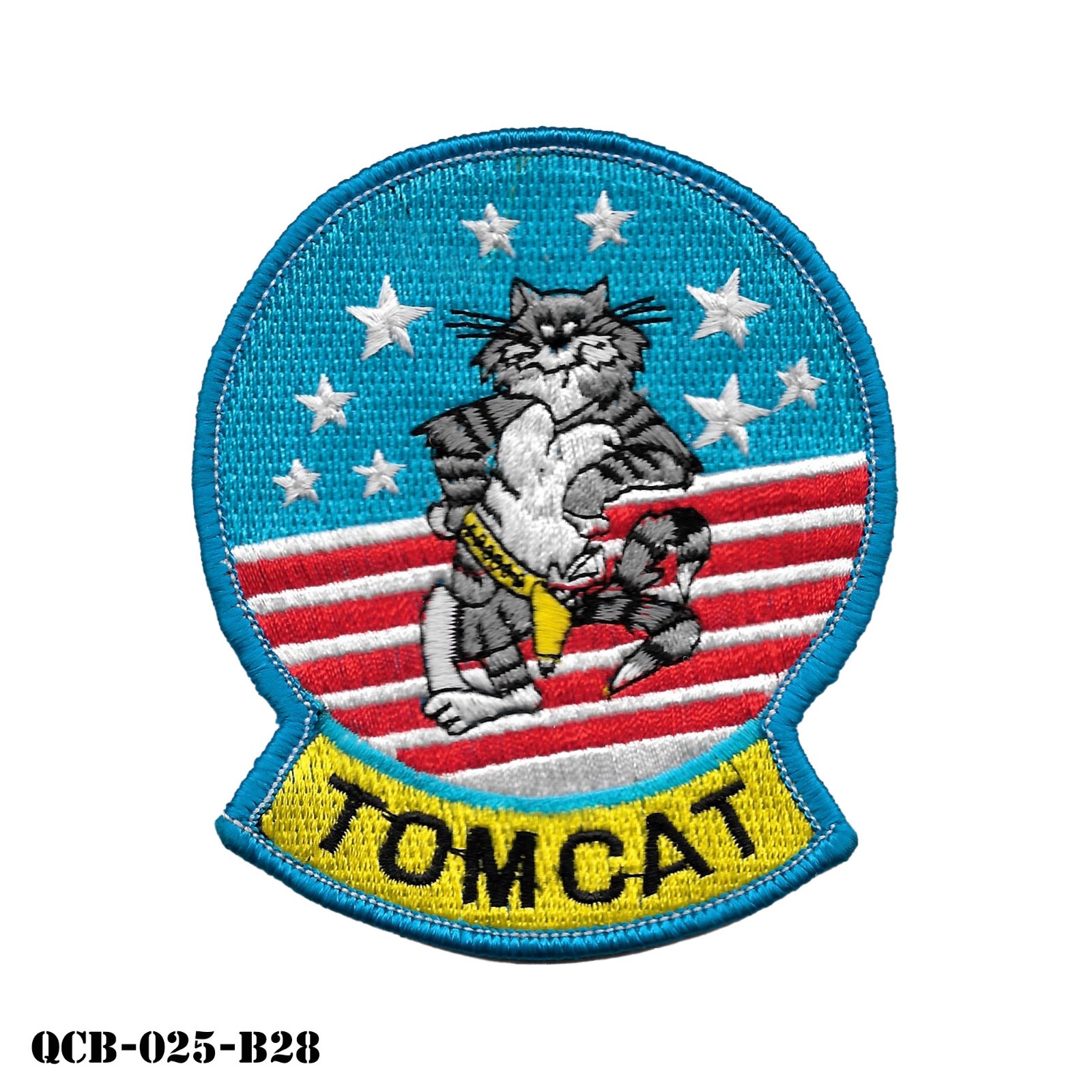 Tomcat US Navy Patch ~ Vintage F14 1980s Original Top Gun Sew On ~ New Old Stock