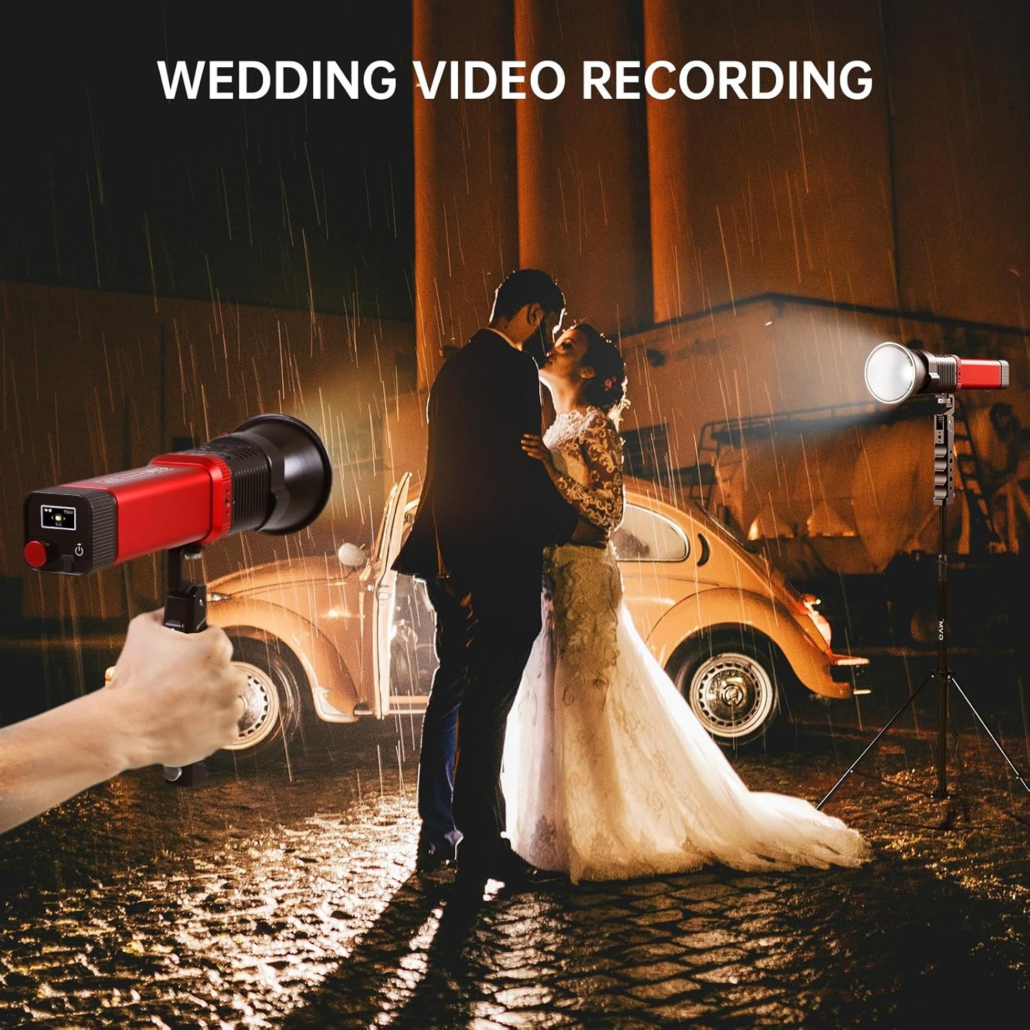 GVM Great Video Maker 60B-1 Portable Studio Lights with Bowen Mount Adapter, RED