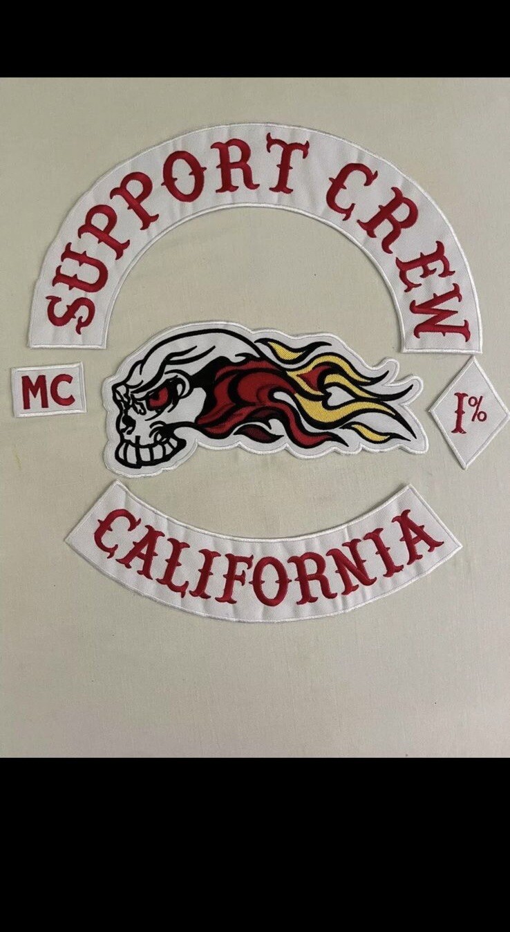 Support crew California and Arizona choose one mc 35cm iron on embroidered set