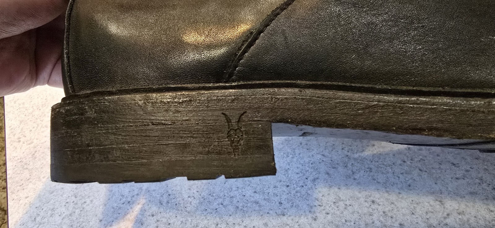 Men's ALLSAINTS Black Leather On Chelsea Ankle Boots Size 46