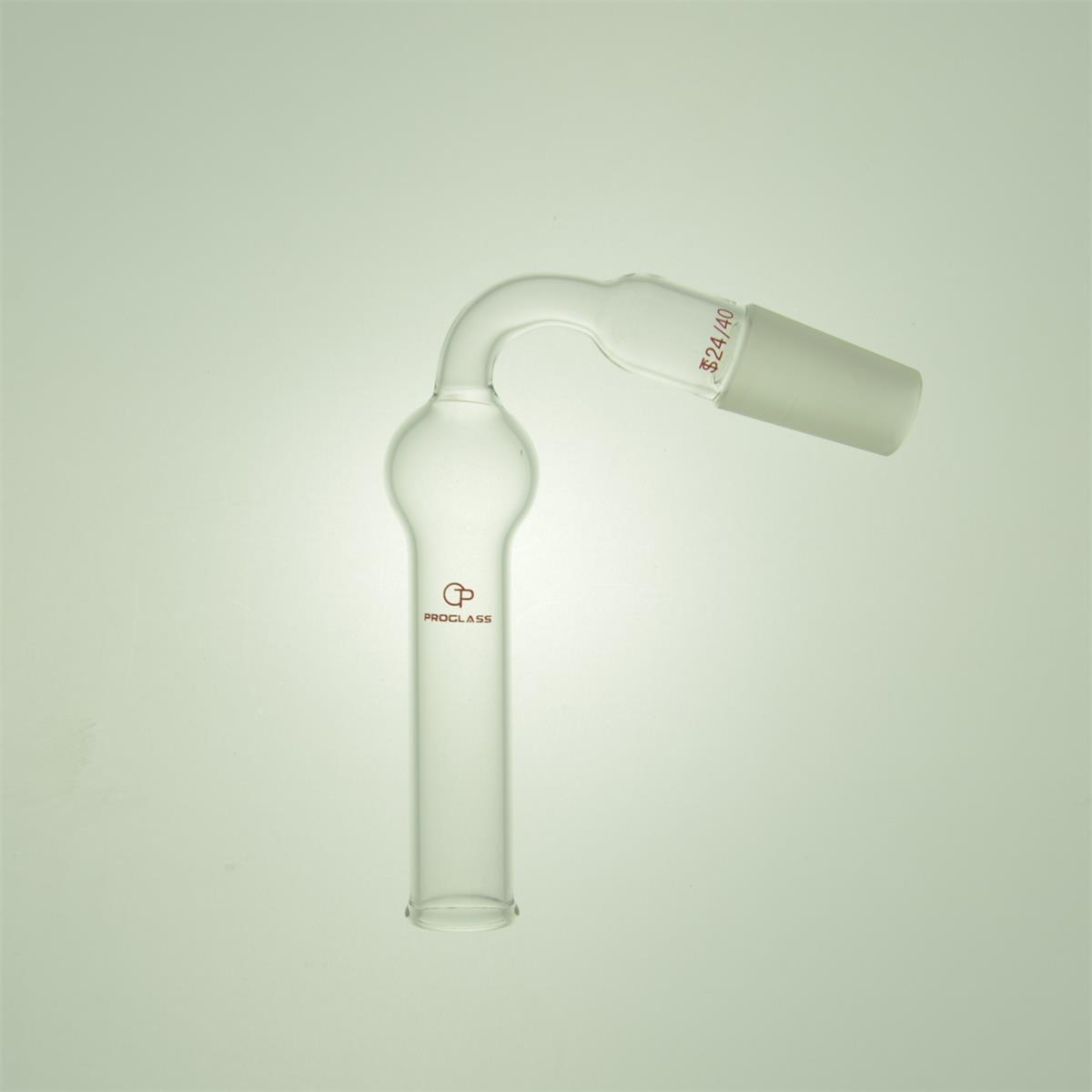 Laboratory Glass 75° Shaped Drying Tube Adapter
