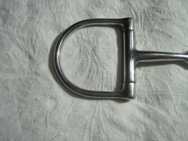 Dee Ring Snaffle Bit Single Jointed Stainless Steel 4'' Horse Bit