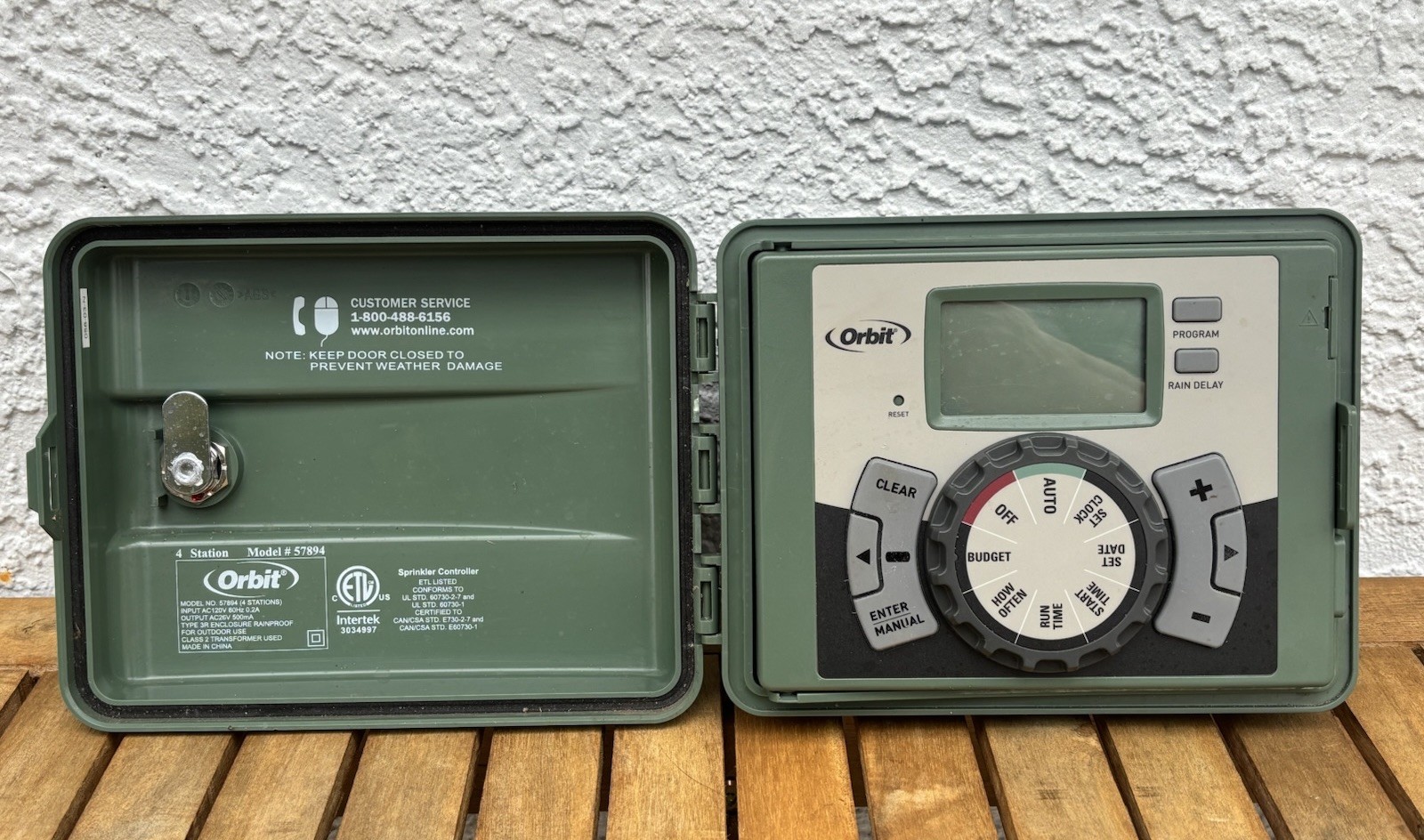 Orbit 4-Zone Outdoor Sprinkler Timer 57894 Irrigation Control Panel Controller