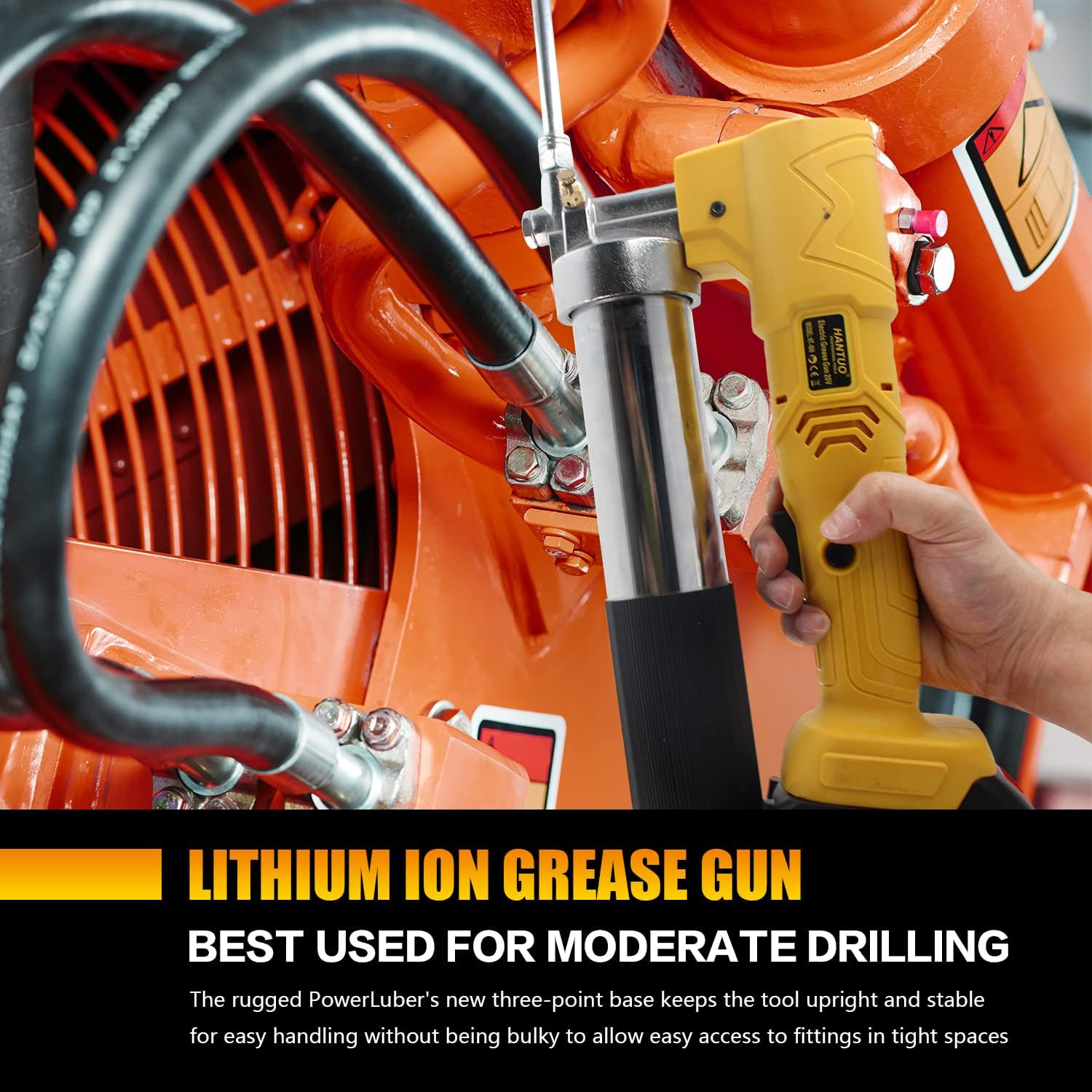 20V MAX Electric Grease Gun Kit with 2 Batteries and Charger, 12000 PSI Cordless