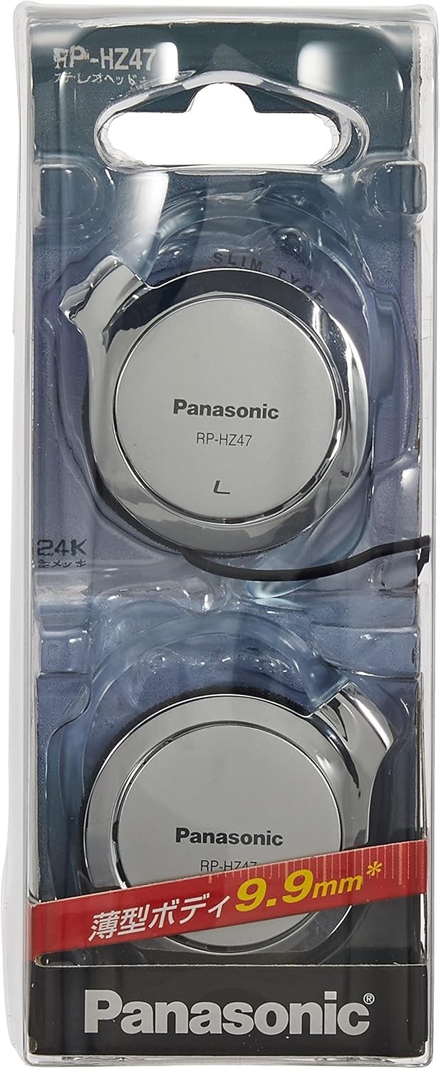 Panasonic RP-HZ47-S Clip Earphone Headphone Silver new free shipping