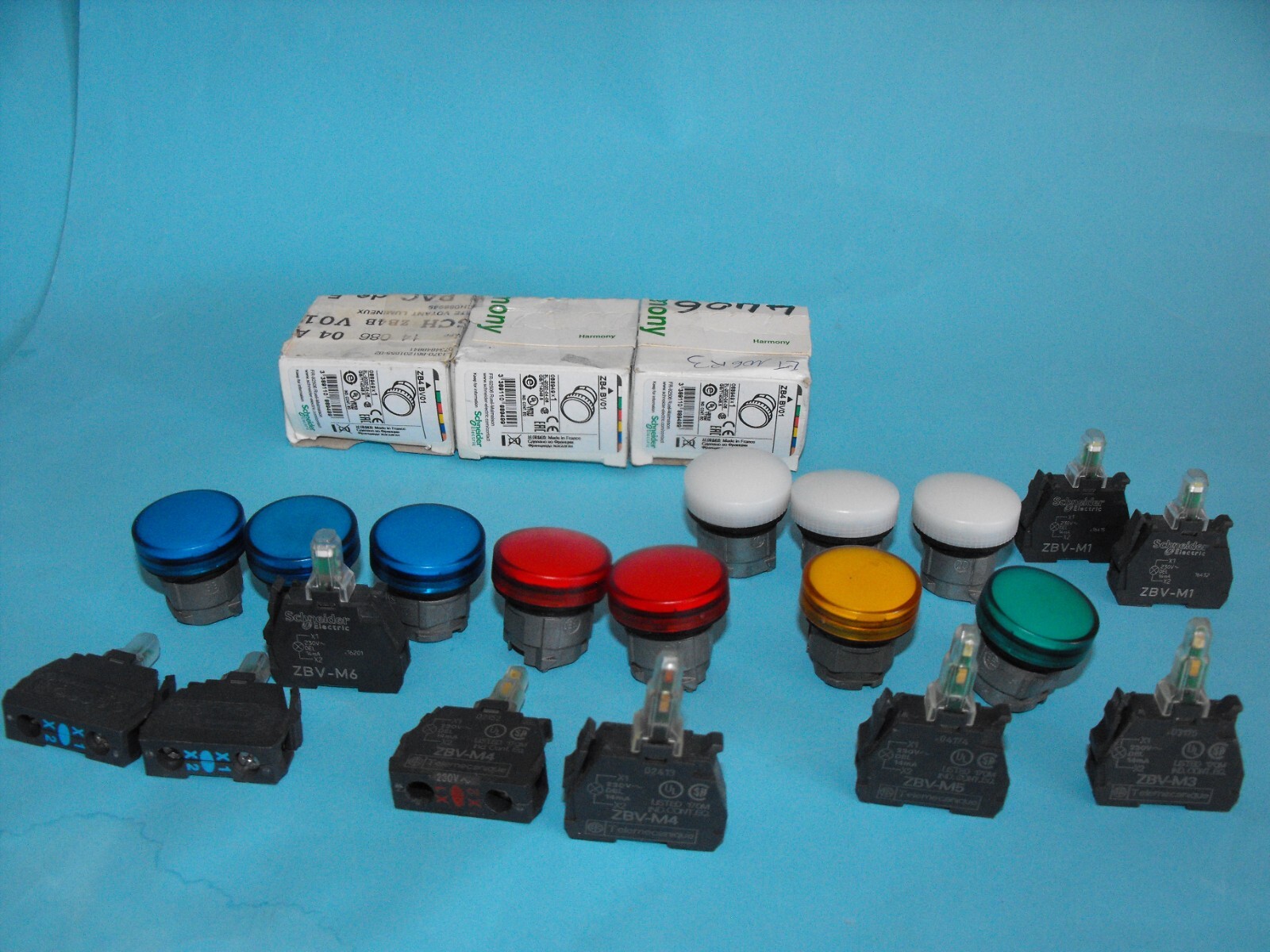 SCHNEIDER ELECTRIC ZB4BV01+Zb4Bv01+ZB4BV06.Pilot Light.(LOT10PCS).NEW