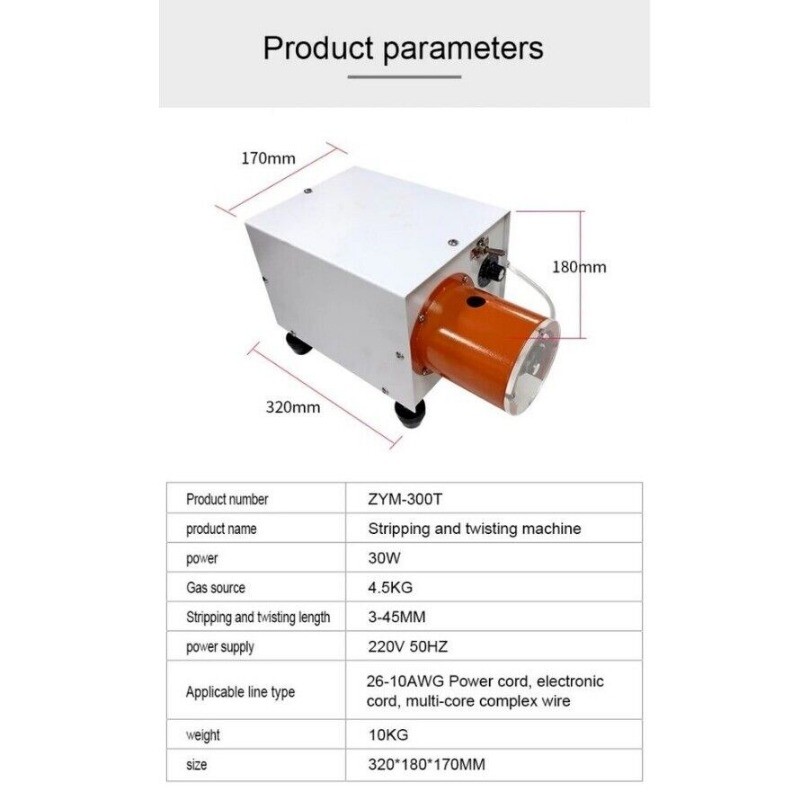 Pneumatic Electric Wire Stripping and Twisting Machine Automatic Wire Twisting