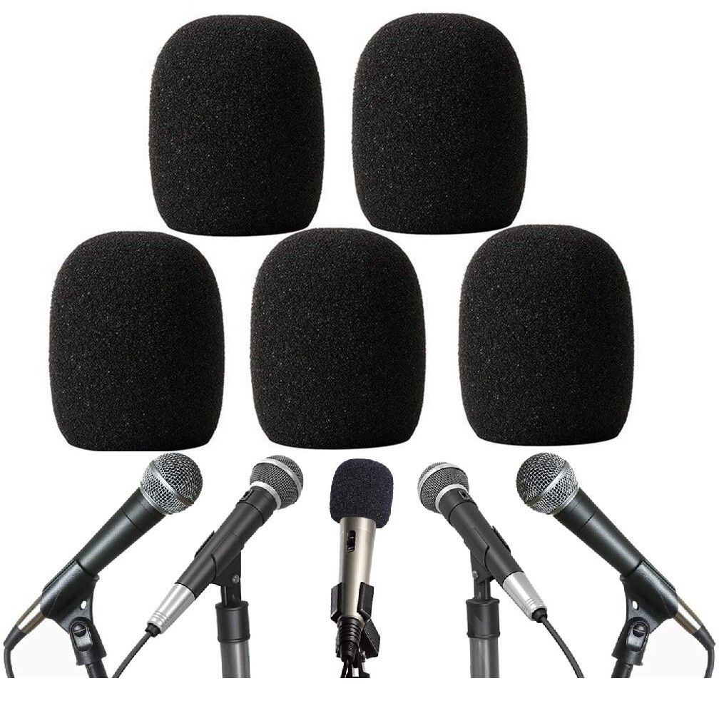 5 Pack Microphone Cover Windscreen for Shure PGA58, SM58, Beta 58A Microphones