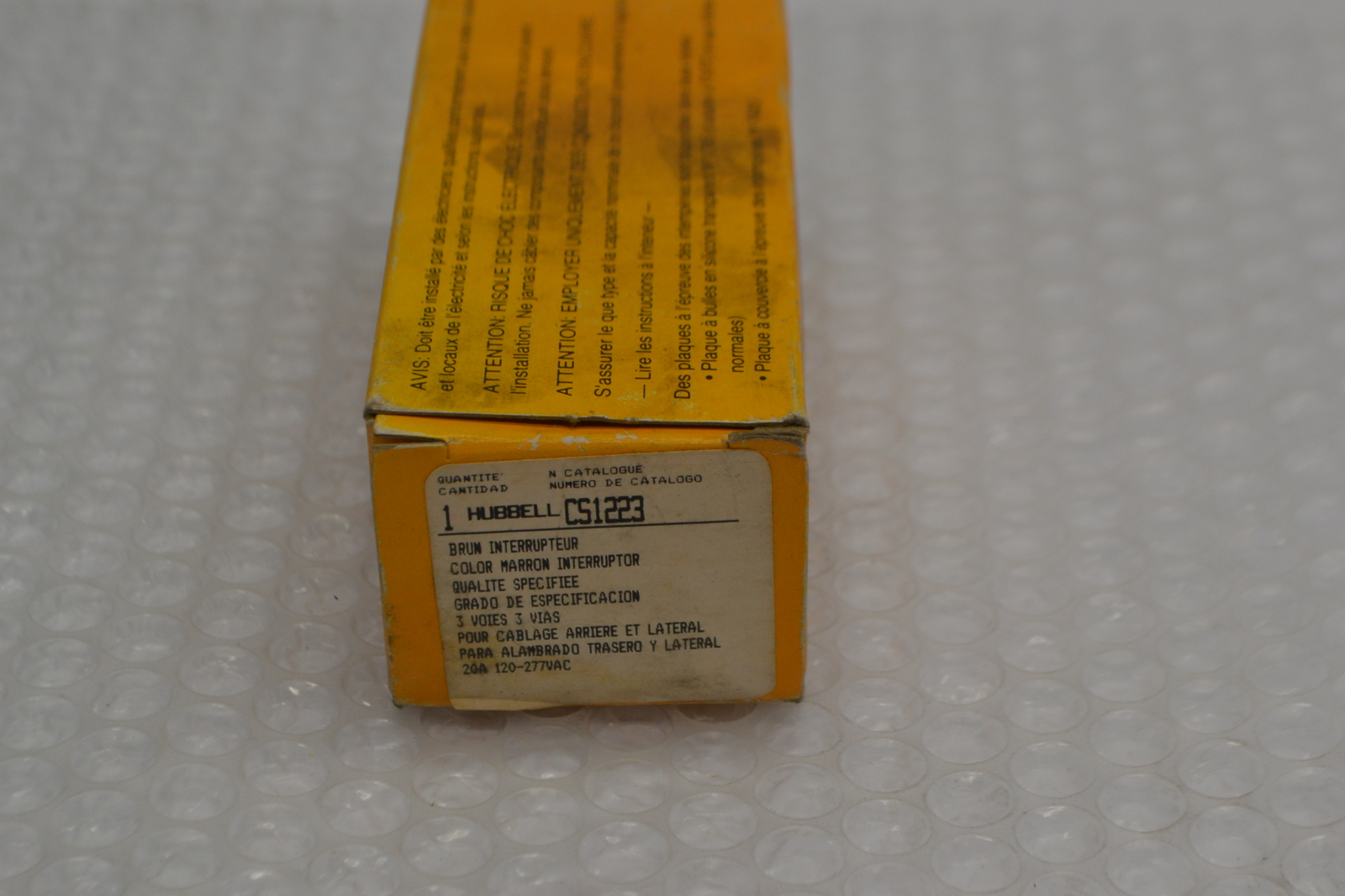 HUBBELL CS1223 SWITCH NSMP