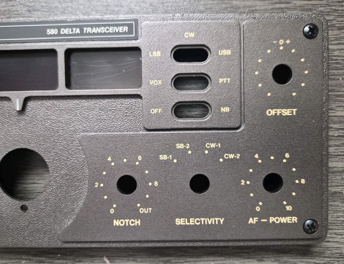 Ten Tec Delta 580 Front Panel