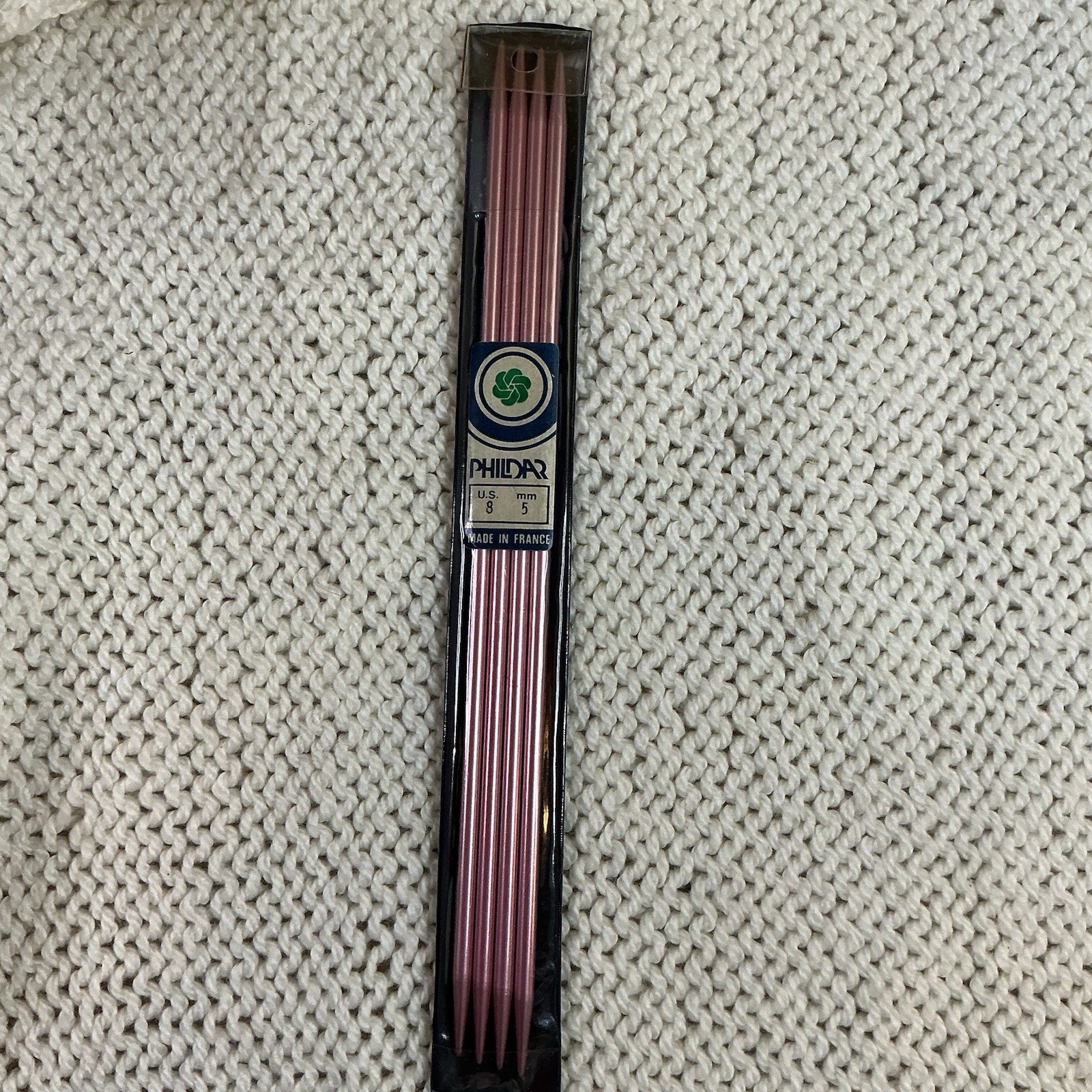 Vintage Crochet Knitting Needle Set Of 4  PHILDAR US 8  Made In France mm 5