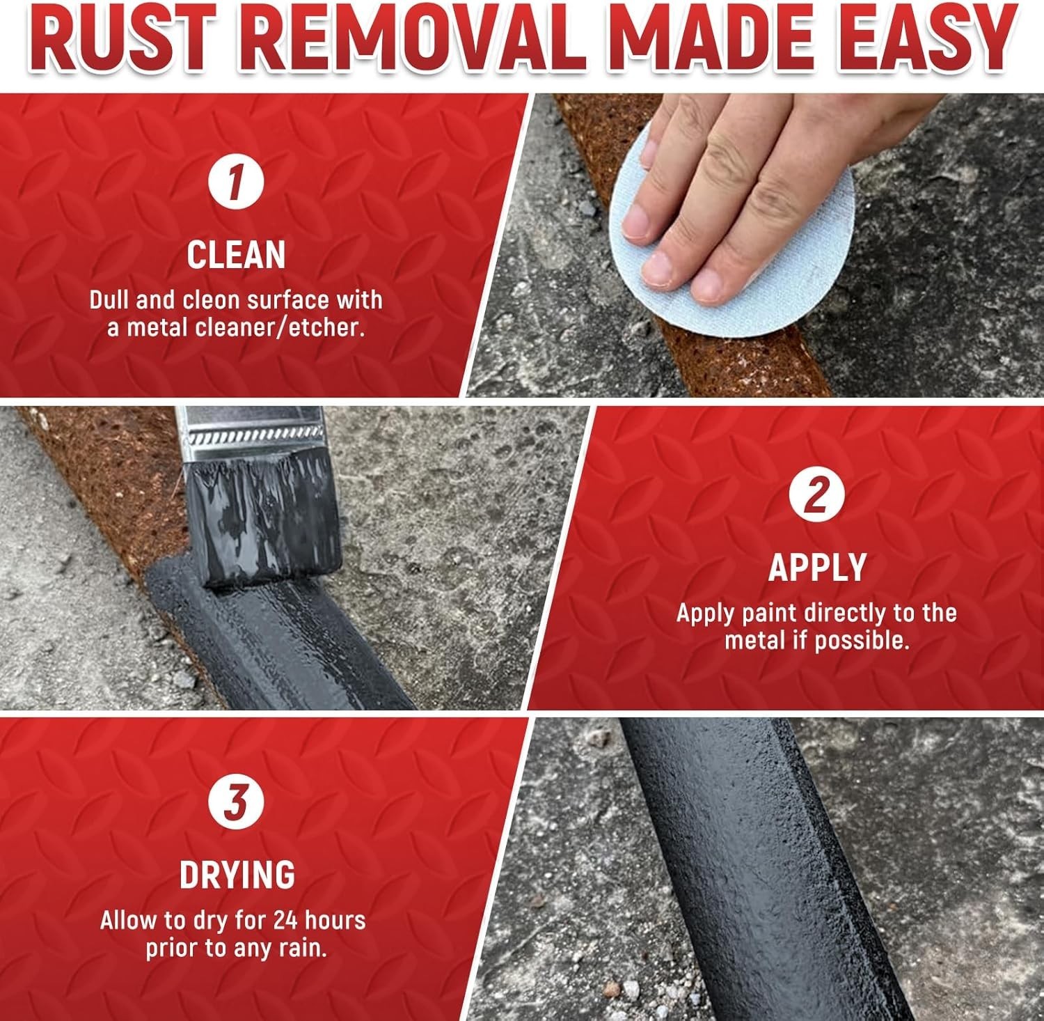 32 Fl Oz Grey Anti-Rust Metal Paint - Versatile Rust Prevention Formula