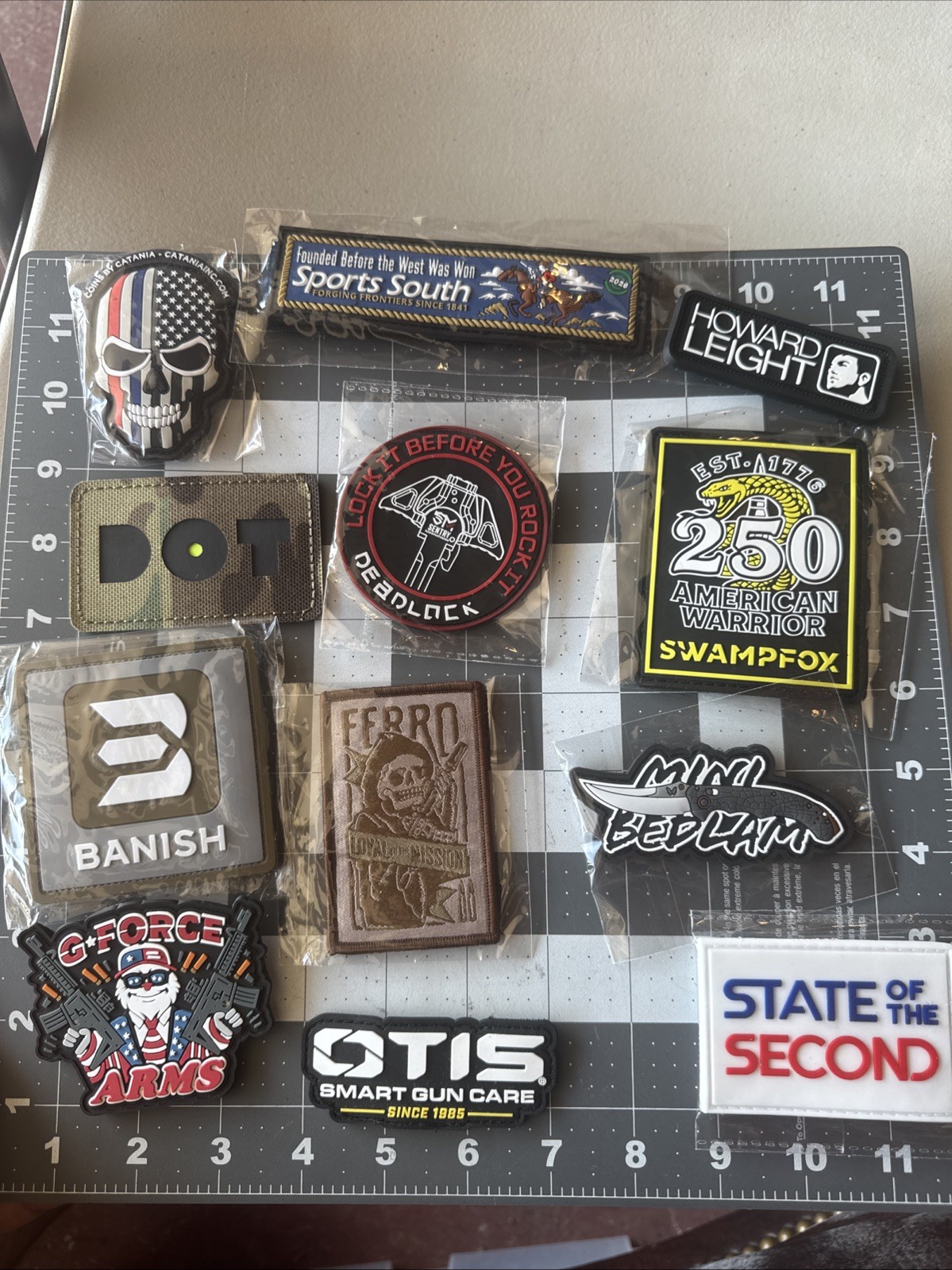 2026 Shot Show Patch Lot Tactical Patch Benchmade,OTIS, Ferro, Swampfox & More