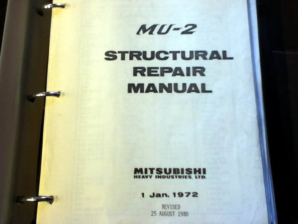 Mitsubishi MU-2 Structural Repair Manual