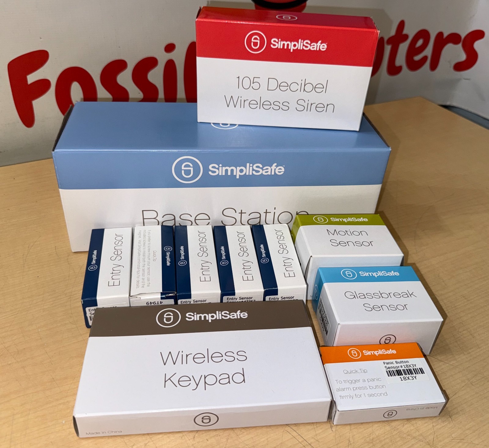Lot of SimpliSafe Wirless Keypad Panic Button Glassbreak Entry Motion Sensor