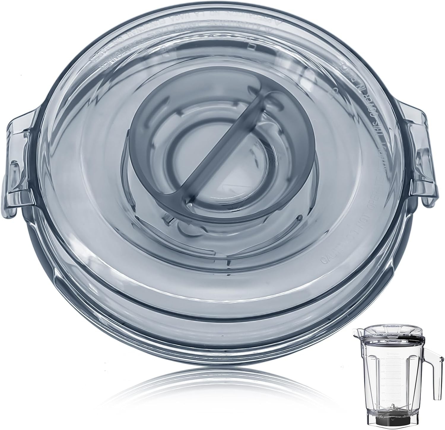Snap Closure Replacement Lid for 64 oz Blender Containers - Clear Design