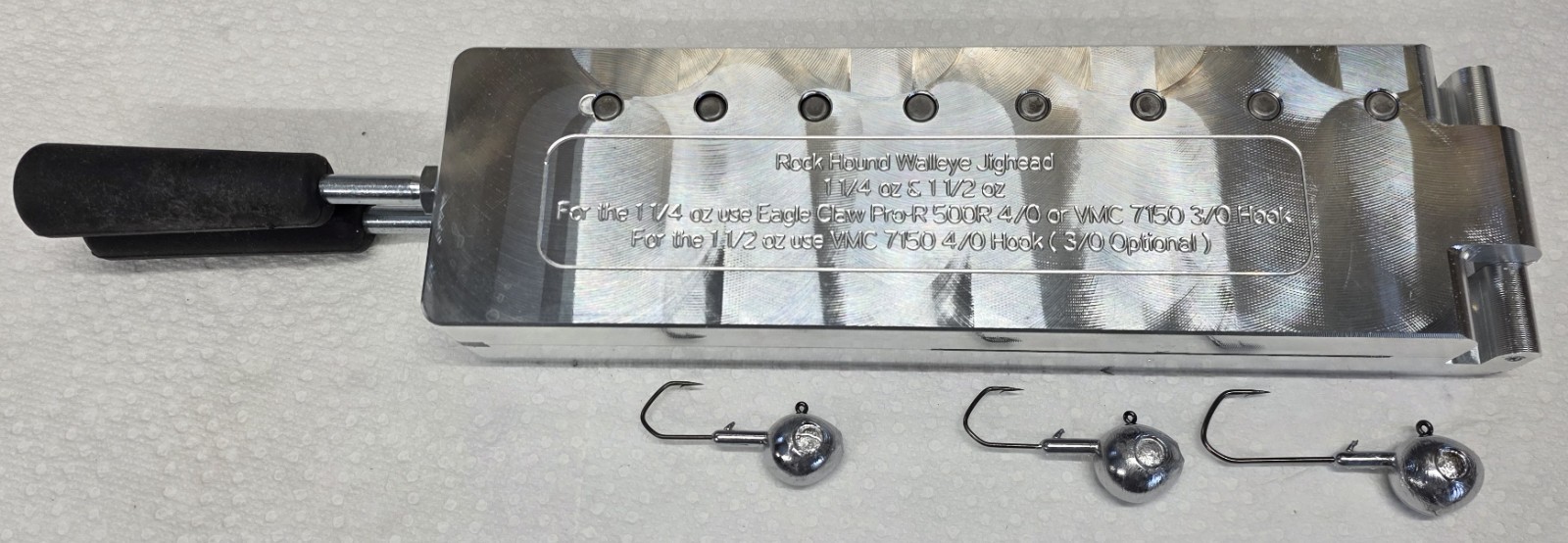 Rock Hound Walleye Jig Mold ( 8 cavity ) 1.25 oz and 1.50 oz