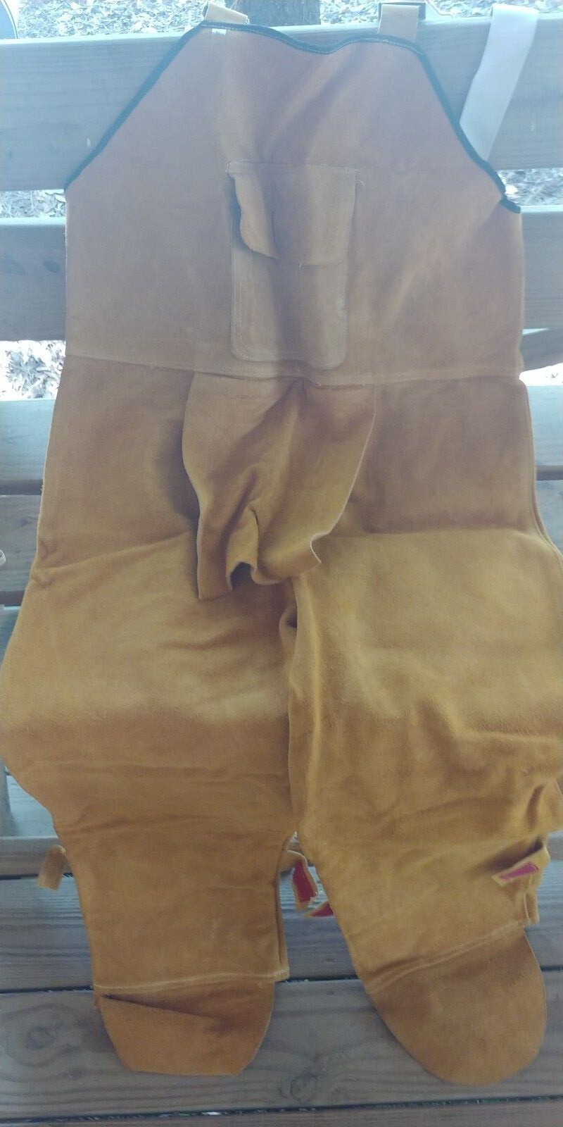 Leather Welding Coveralls with Hood