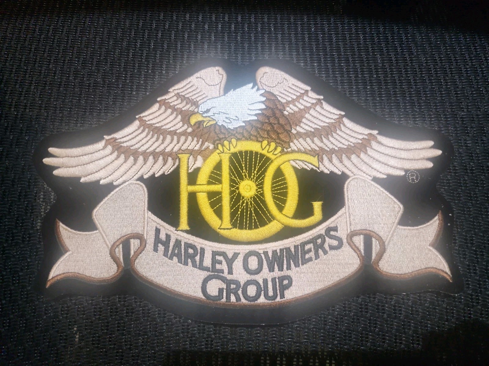 Harley Owners Group H.O.G. Patch Large Embroidered 11”x7.5” NOS