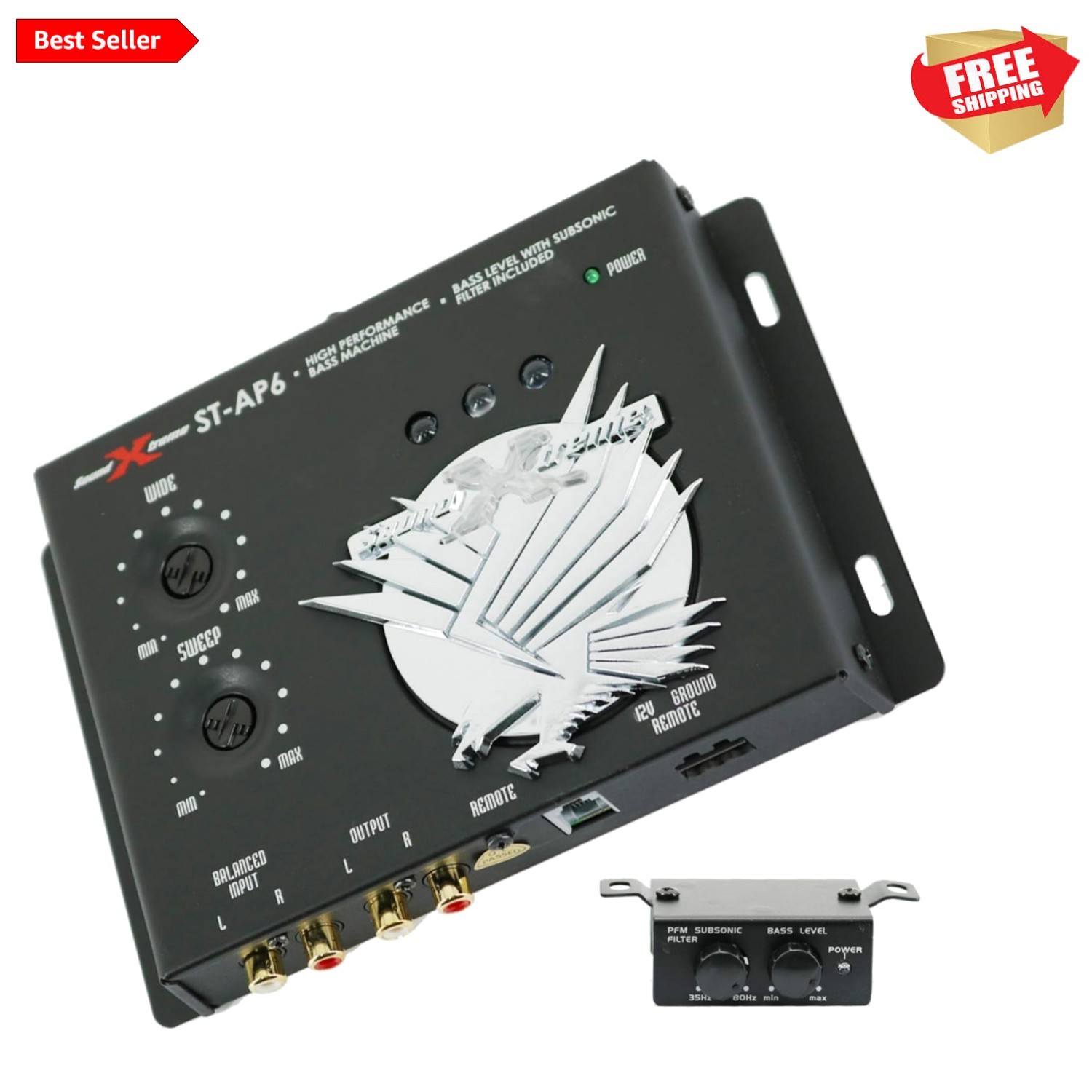 Ultimate Bass Machine Processor: Subwoofer Enhancer with Adjustable Controls