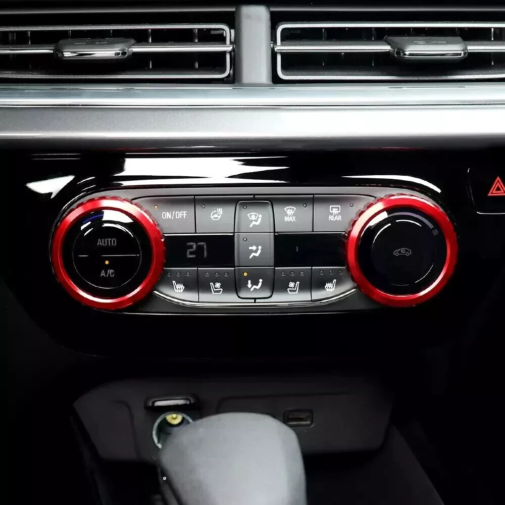Aluminum Car Air Conditioner Switch Knob Cover Trim For Chevrolet Trax 2024-2026